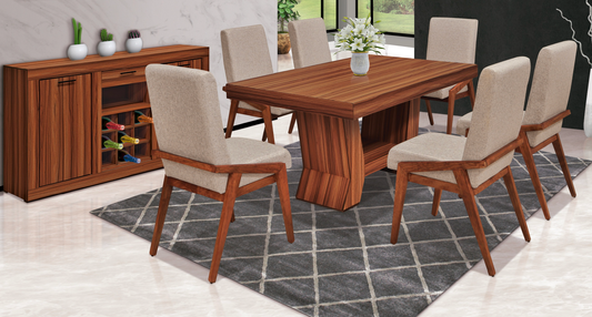 Mesa Nairobi Natura Con 6 Sillas