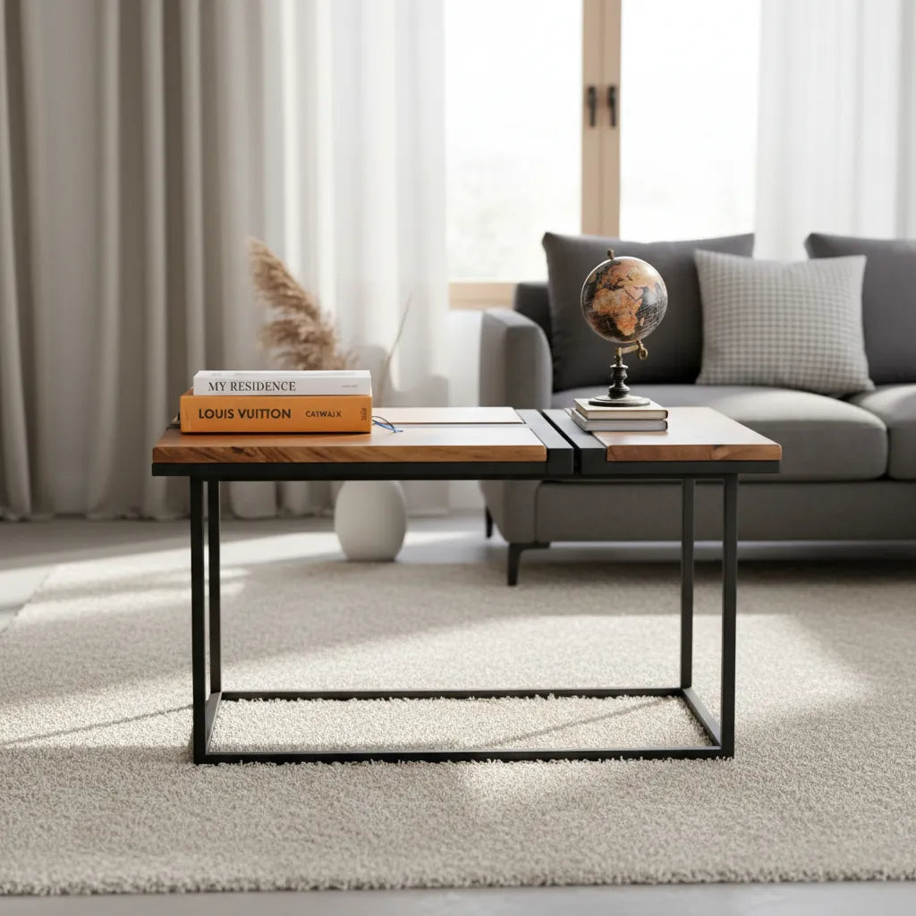 Mesa de Centro Mónaco Parota Sólida