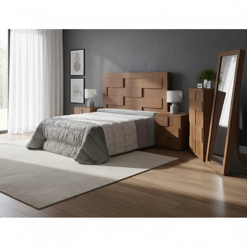 Recamara Nairobi Nogal King Size