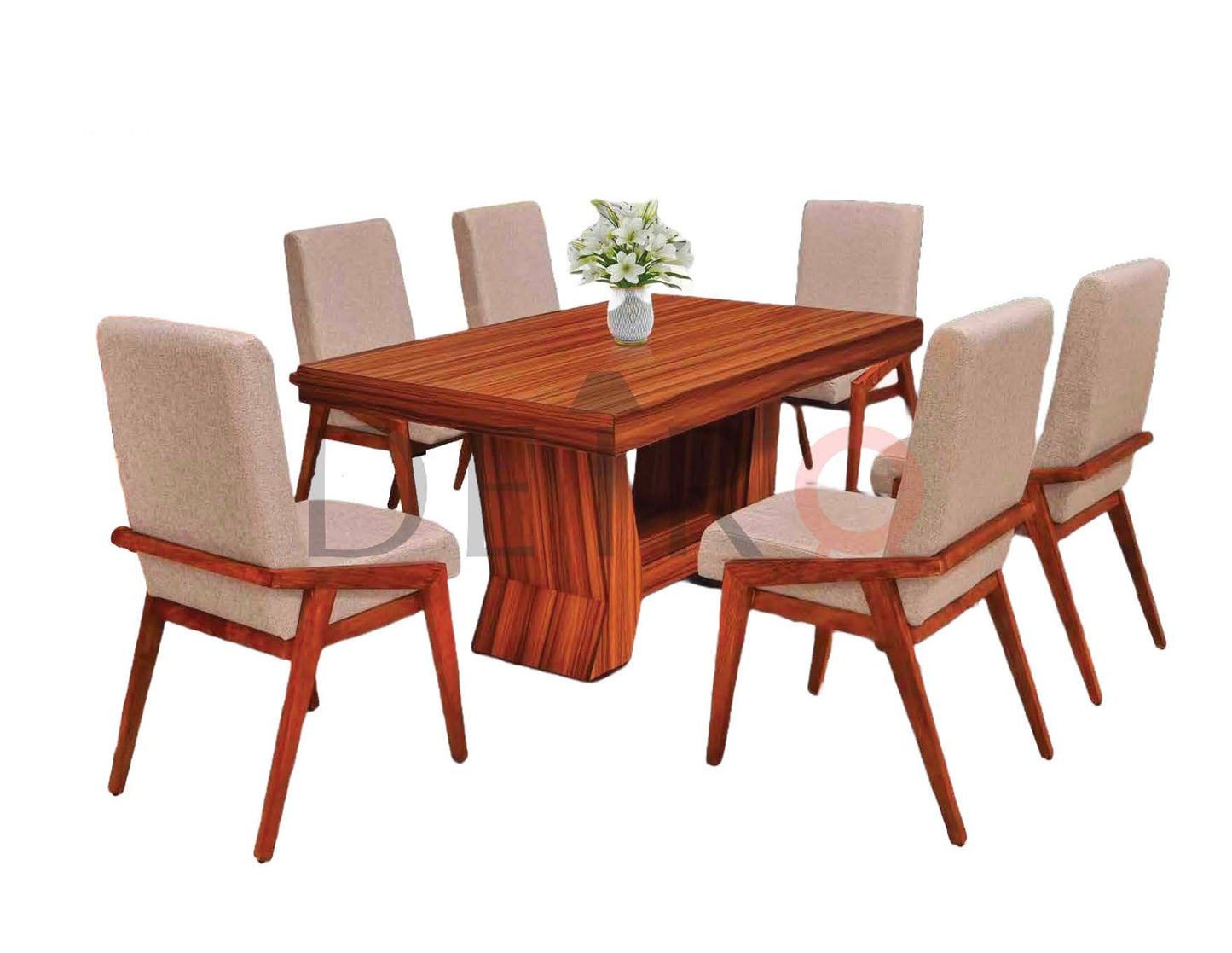 Mesa Nairobi Natura Con 6 Sillas